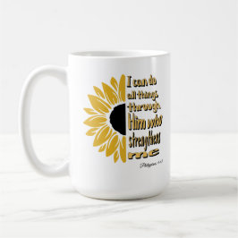 Taza De Café Personalizado Puedo Hacer Todas Las Cosas Mug Gira