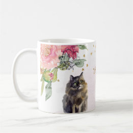 Taza De Café Personalizado Purpurina de oro de Ilustracion de g