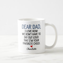 Taza De Café Personalizado querido papá