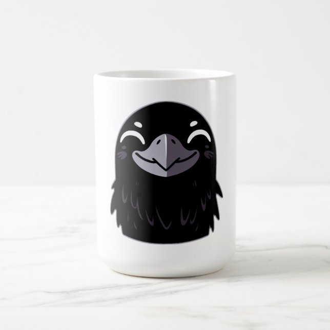 Taza De Café Personalizado Raven - Sonriente (Centro)