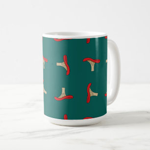 Taza De Café Personalizado Red Mushroom