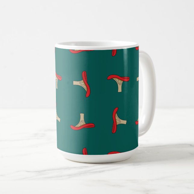 Taza De Café Personalizado Red Mushroom (Anverso derecho)