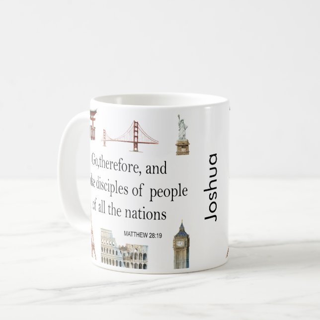 Taza De Café Personalizado regalo JW hacer discípulos (Anverso izquierdo)