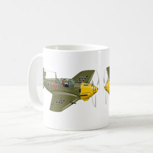 Taza De Café Personalizado retro avión de combate