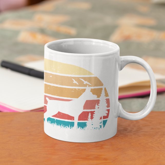 Taza De Café Personalizado Retro Diseñador Doberman Perro Lover (Subido por el creador)