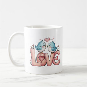 Taza De Café Personalizado romántico de AMOR