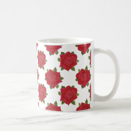 Taza De Café Personalizado Romántico Roses Roses Rojos Café Mug