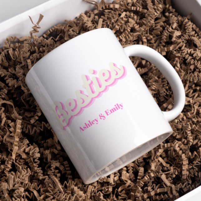 Taza De Café Personalizado Rosa Mejor Amigo Bestie (Subido por el creador)