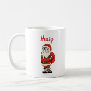 Taza De Café Personalizado Santa Claus Navidades Flip Flops