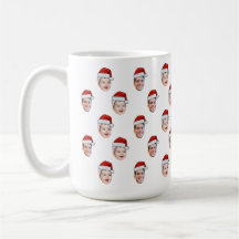 Personalizado Santa Hat Face Navidades regalo 2 fo