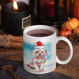 Taza De Café Personalizado Santa Hat Feliz Navidad Amante malté