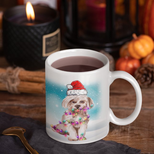 Taza De Café Personalizado Santa Hat Feliz Navidad Amante malté (Subido por el creador)