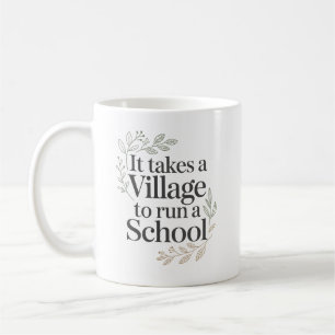 Taza De Café Personalizado Se necesita un pueblo para dirigir u