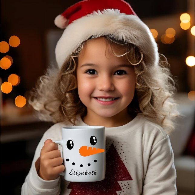 Taza De Café Personalizado Snowman Mug Para Niños | Mug de vaca (Subido por el creador)