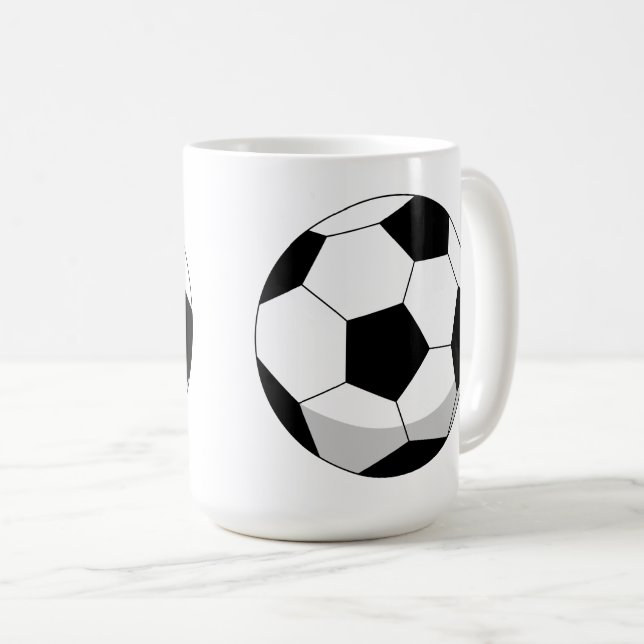 Taza De Café Personalizado Soccer Ball (Anverso derecho)