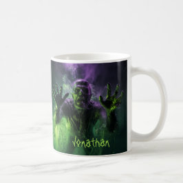 Taza De Café Personalizado Sombrío Monstruo En Halloween, Horro