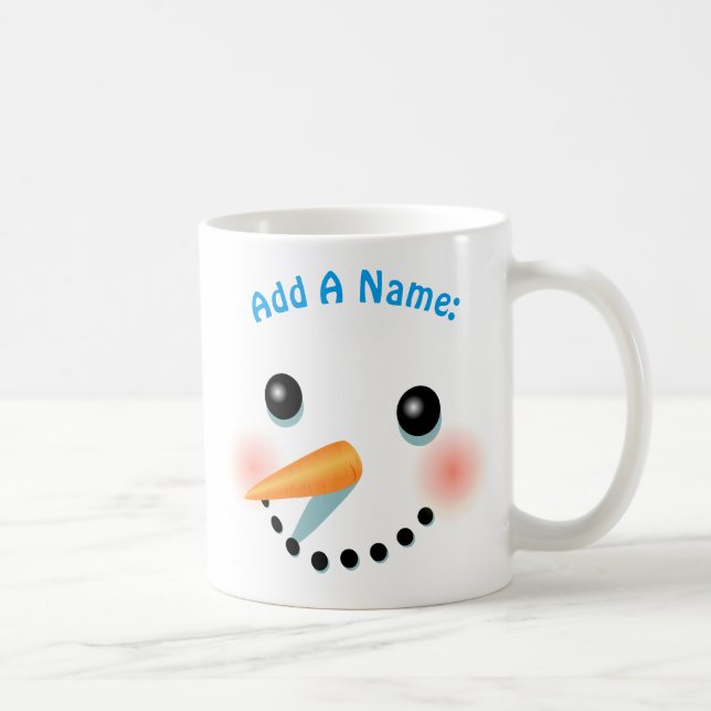 Taza De Café Personalizado sonriente de Guay Snowman (Derecha)
