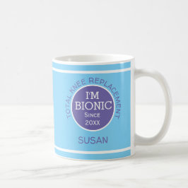 Taza De Café Personalizado Soy biónico (reemplazo de KNEE) Café