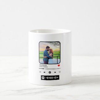 Taza De Café Personalizado Spotify Canción Poster Foto Mug - Po