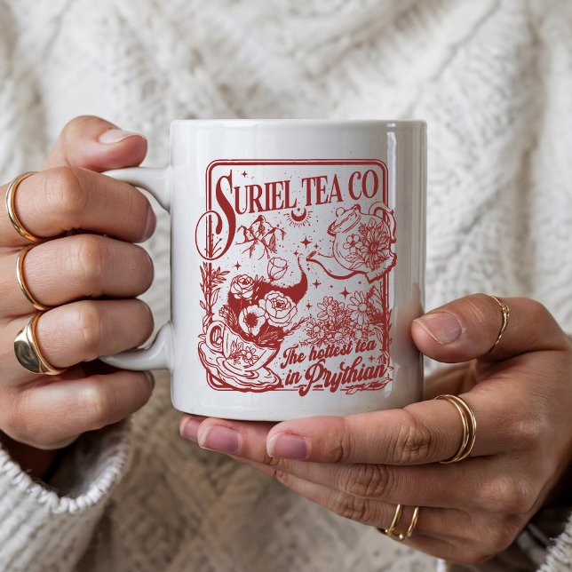 Taza De Café Personalizado Suriel Tea Co Cita Bookish Acotar Re (Subido por el creador)