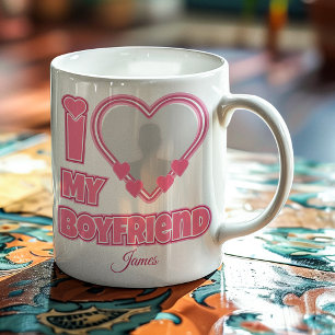 Taza De Café Personalizado Te Amo Mi Novio – Agregar Foto y Nom