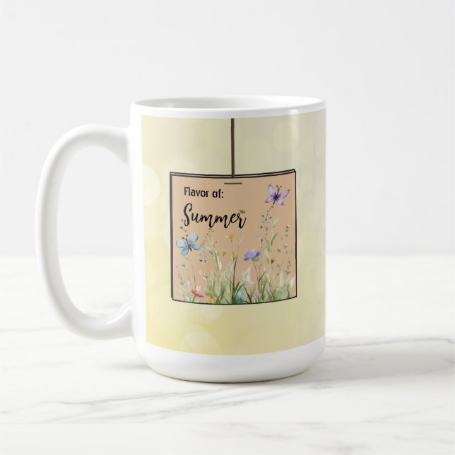 Taza De Café Personalizado Tea Bag Flavor Mug (Izquierda)
