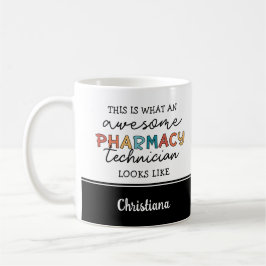 Taza De Café Personalizado Técnico de Farmacia Awesome Funny