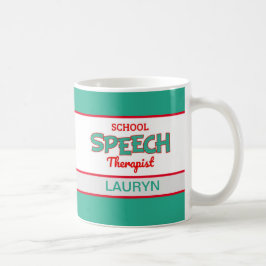 Taza De Café Personalizado! Terapia del discurso escolar