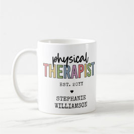 Taza De Café Personalizado Terapia física PT Regalos de graduac