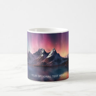 Taza De Café Personalizado Texto Aurora Borealis