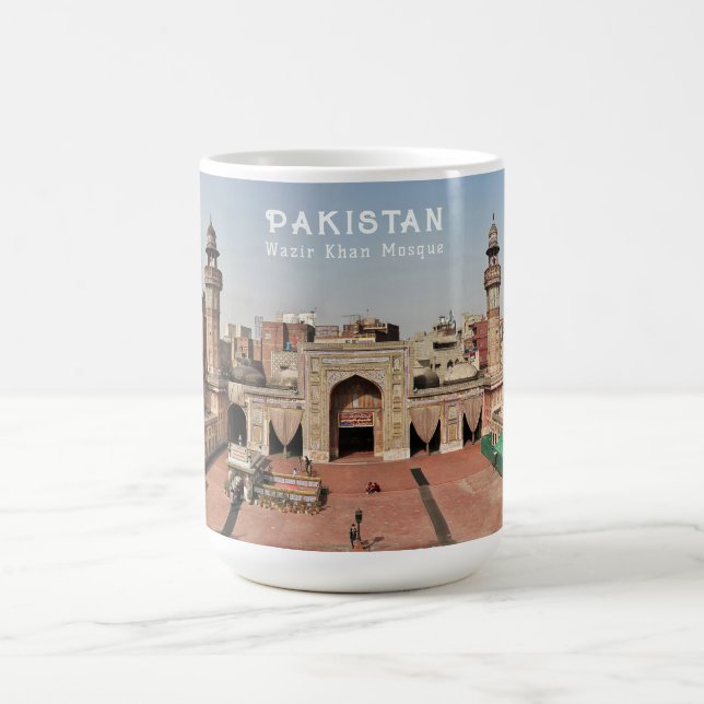 Taza De Café Personalizado Texto Pakistán (Centro)