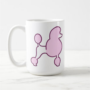 Taza De Café Personalizado Texto Pink Poodle