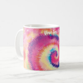 Taza De Café Personalizado Textos/ Diversión 60s Tye Colorful H