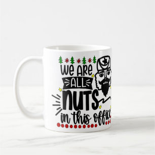 Taza De Café Personalizado Todos somos nueces en esta Navidad d