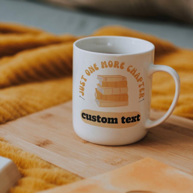Taza De Café personalizado Un libro de lectura más capítulo div (Subido por el creador)