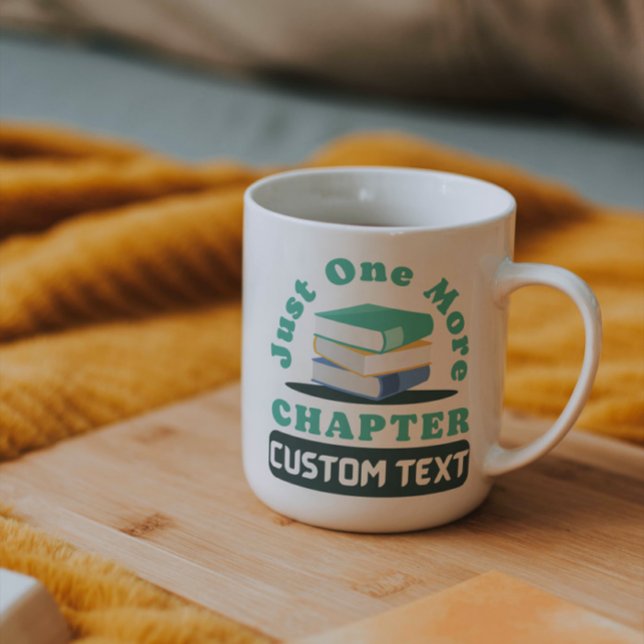 Taza De Café personalizado Un libro de lectura más capítulo div (Subido por el creador)