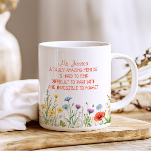 Taza De Café Personalizado Un Mentor Verdaderamente Increíble F