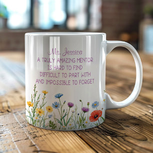 Taza De Café Personalizado Un Mentor Verdaderamente Increíble F