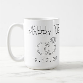 Taza De Café ¿Personalizado usted nos casará?