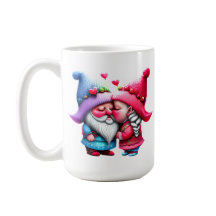 Personalizado Valentine Gnome Besada Pareja novio