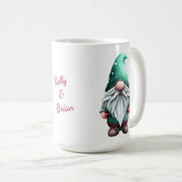 Taza De Café Personalizado Valentine Navidades Gnome Pareja Cor