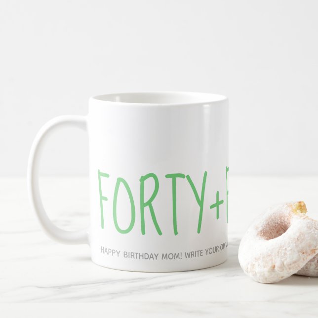 Taza De Café Personalizado Verde Moderno 40 Fabuloso regalo de  (Con donut)