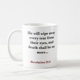 Taza De Café Personalizado versículo de la Biblia. Limpiará cad