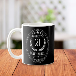 Taza De Café Personalizado Vintage Black Limited Edition 21º cu