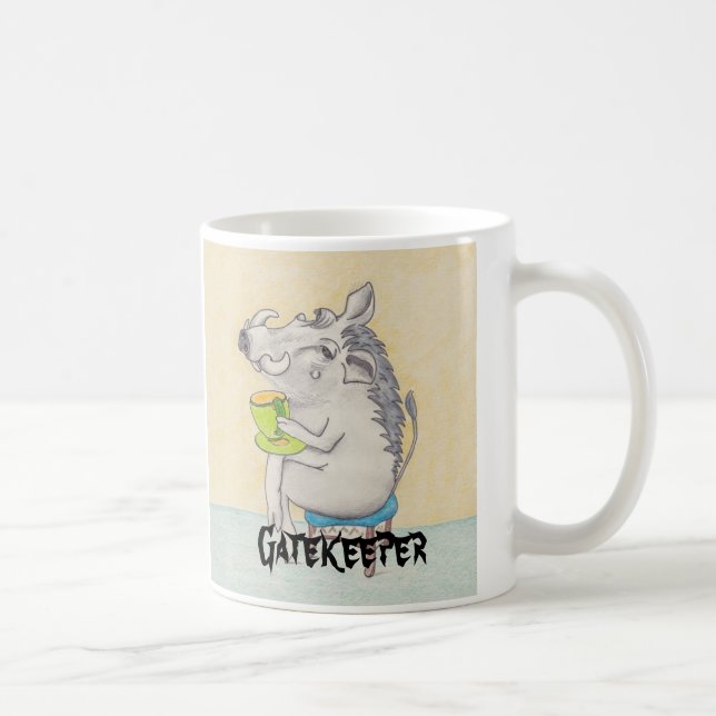 Taza De Café Personalizado Warthog "guardián" (Derecha)
