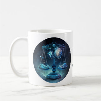 Taza De Café Personalizado Watercolor Zodiac - Libra Coffee Mug