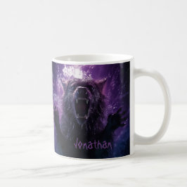 Taza De Café Personalizado Werewolf Horror Morple Black Hallowe