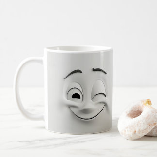 Taza De Café Personalizado Winking Face 3D Mug 13