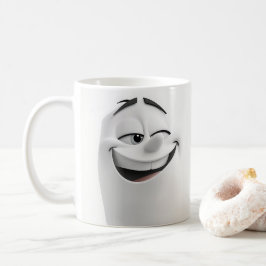 Taza De Café Personalizado Winking Face 3D Mug 2