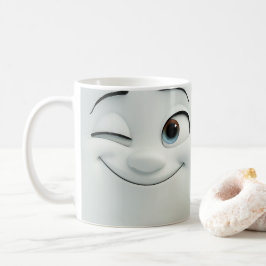 Taza De Café Personalizado Winking Face 3D Mug 4